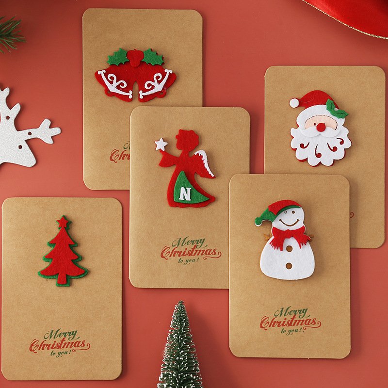 Customized Logo Size Colorful Paper Mini Thank You card With Envelope Greeting card Christmas Thank You card