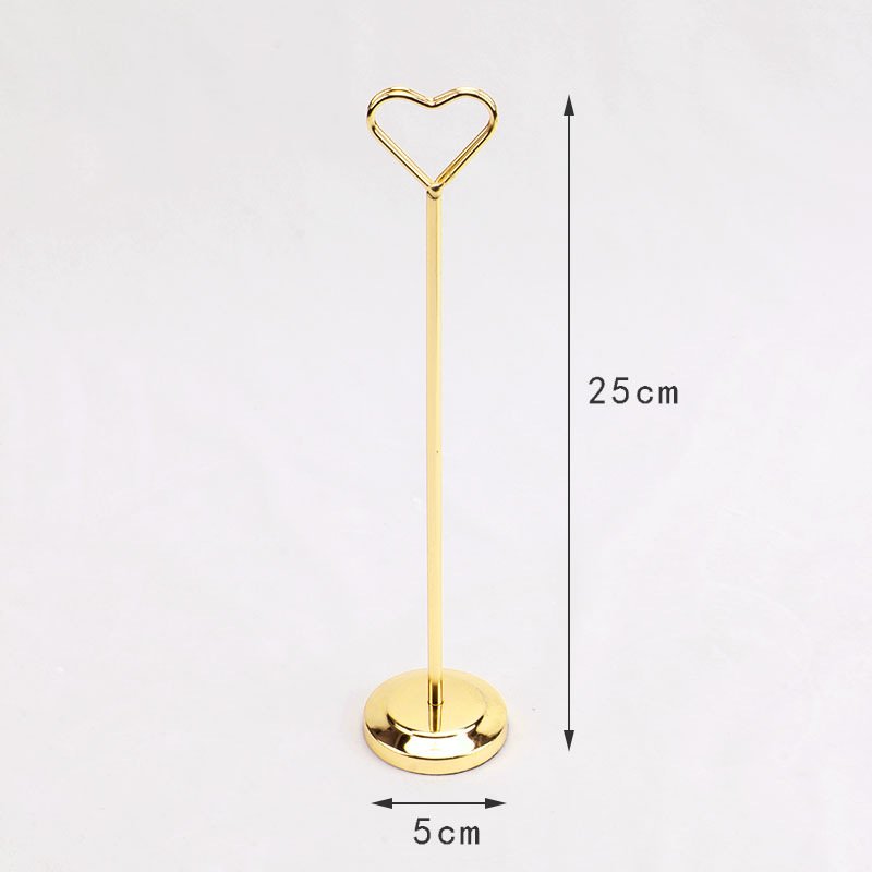 JOYEN Wholesale Table Number Holders and Picture or Number card Holder for Tables with Heart Shaped Clip for Wedding