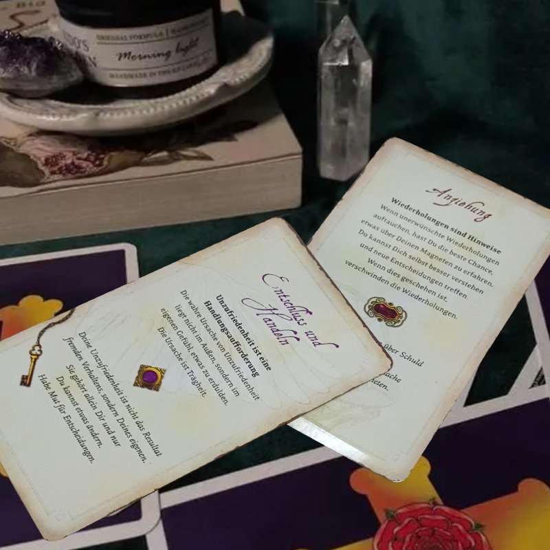 Custom Create My Own Beautiful Design Classic Astrology Affirmation Meanings Gold Foil Edge 78 Tarot Cards Box With Brochure
