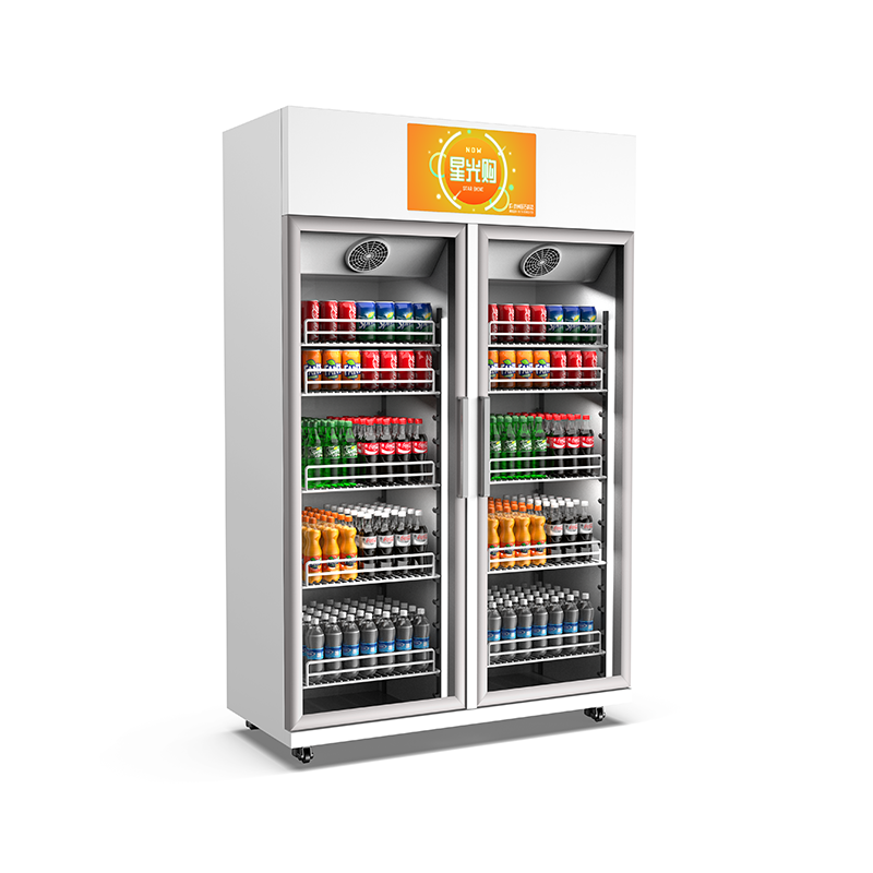 Customized Painting Sticker Combo Snack & Beverage 4 AI Cameras Fully Automated Intelligent Vending Machines with Double Cabinet