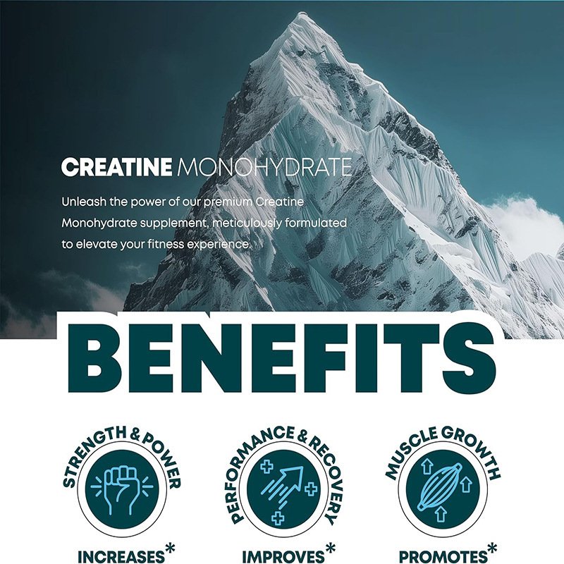 Private Label 300g and 500 g creatine monohydrate powder unflavored For Adults