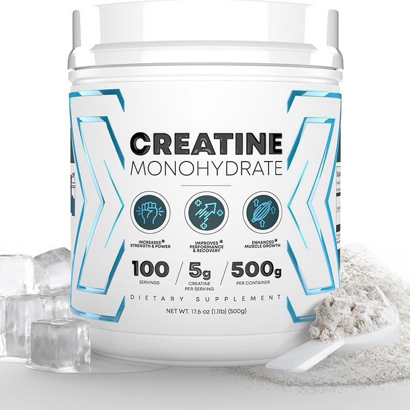 Private Label 300g and 500 g creatine monohydrate powder unflavored For Adults
