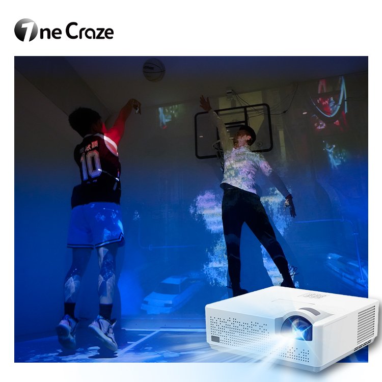 Immersive Dynamic Basketball Sport Simulator arcade projection game machine wall floor Interactive Projector Games For Gymnasium