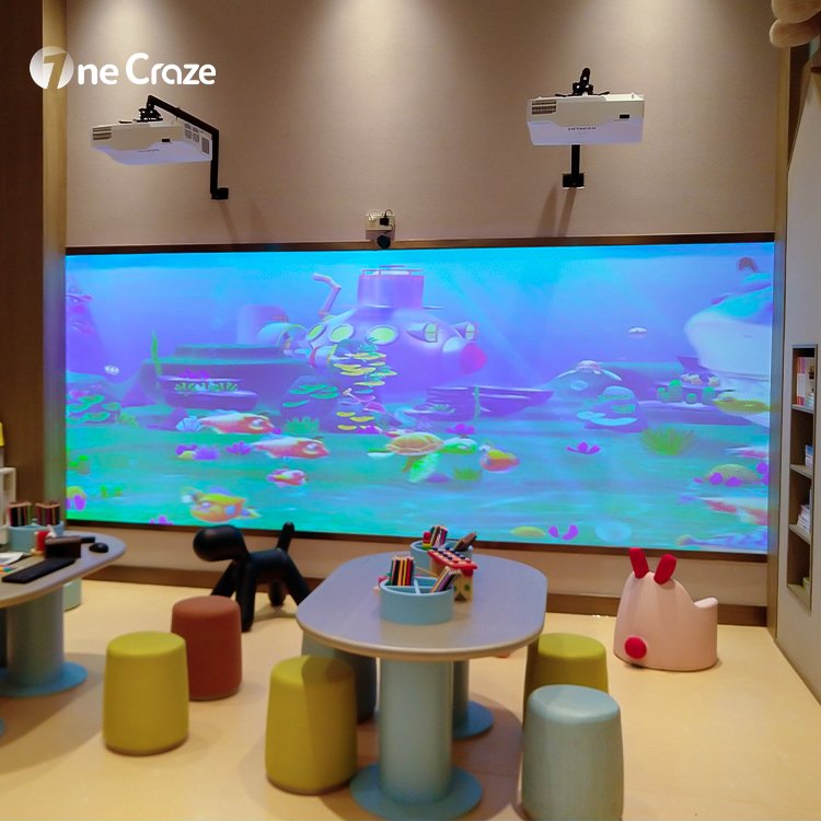 Children Exciting Interactive Projector Games 3d Immersive AR Simulator Indoor Interactive Games Magic Painting Projection