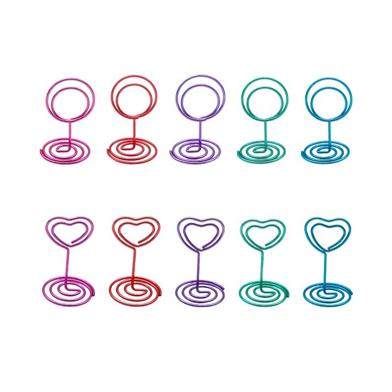 Wedding Party Factory Memo Clips Metal Business Card holder hotel table number clips holder