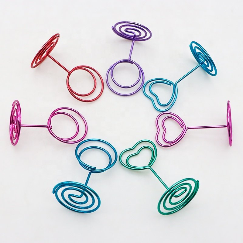 Wedding Party Factory Memo Clips Metal Business Card holder hotel table number clips holder