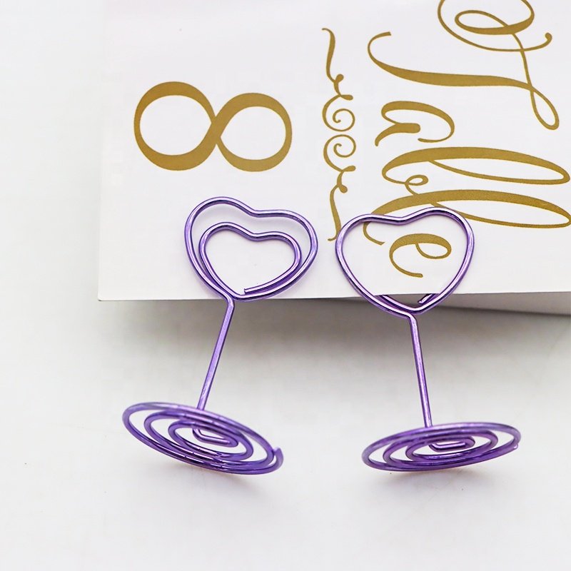 Wedding Party Factory Memo Clips Metal Business Card holder hotel table number clips holder