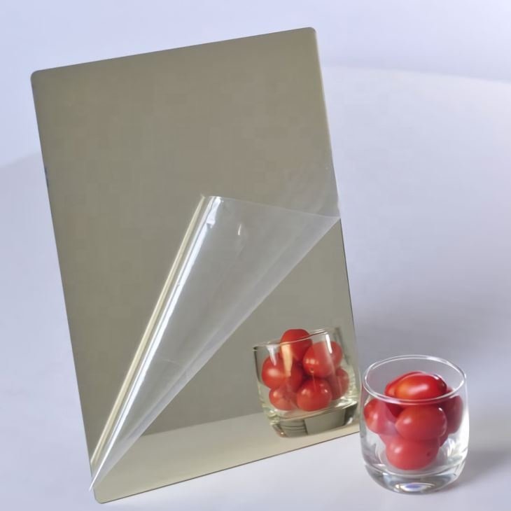 20*30mm 30*30mm 40*40mm Mirror Acrylic Sheet Wedding Invitations Place Card