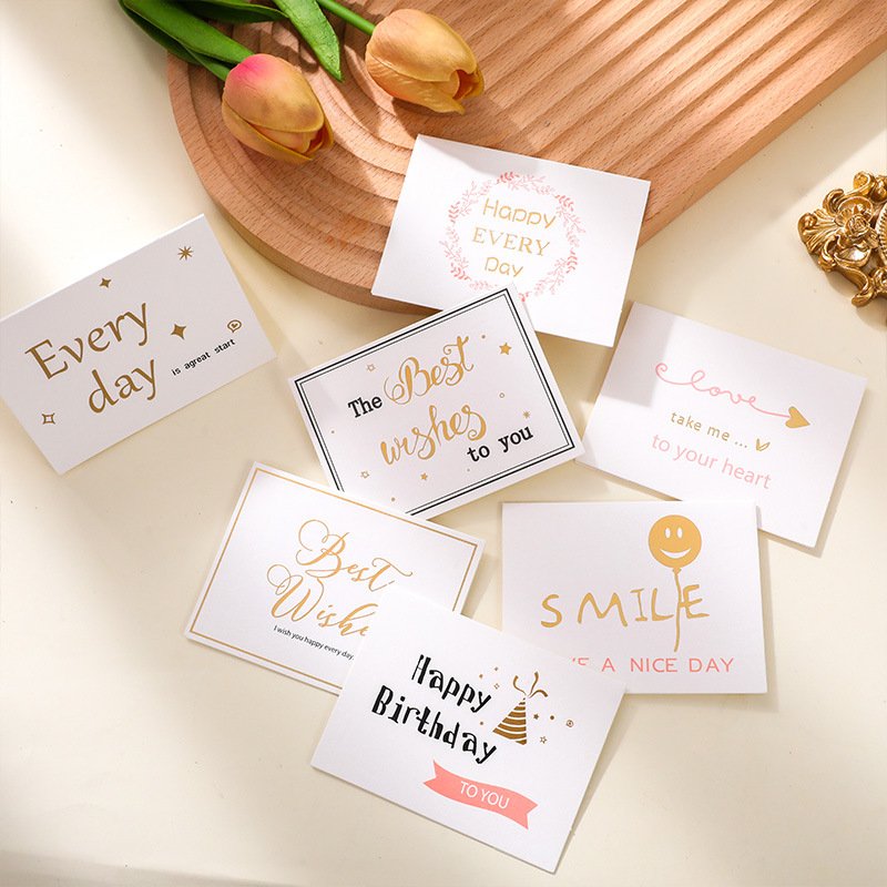 Elegant Flower Thank You Card - For Thanksgiving, Teacher's Day, Graduation, Birthday, and Business Wishes, with Envelope