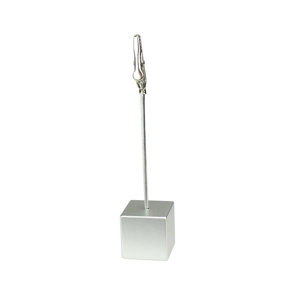 Color Cube Stand Alligator Wire Photo Clip Memo Card Holder Table Wedding Party Place Favor Customized Gift Note Clamp
