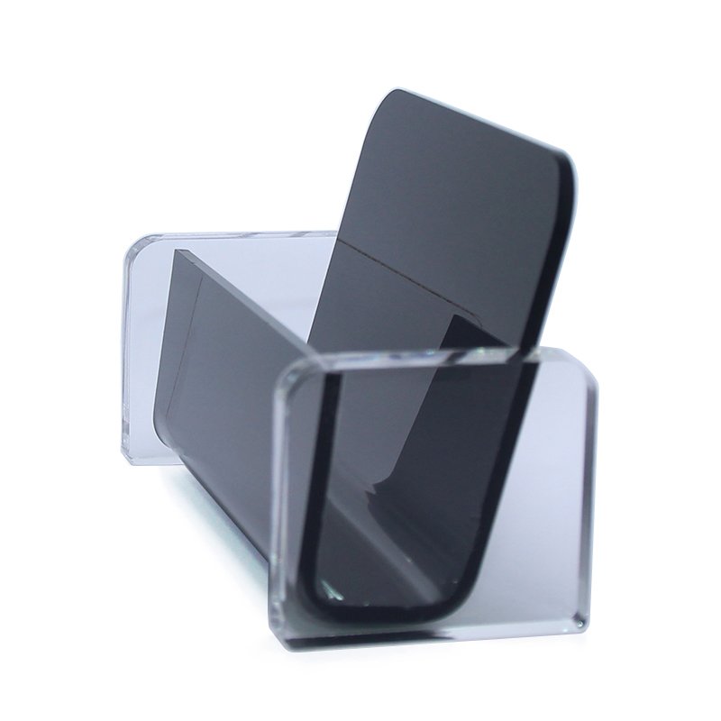 Black Clear Desk Shelf Pen Box Storage Display Stand Place Acrylic Plastic Desktop Office Business Acrylic Card Holder Gifts