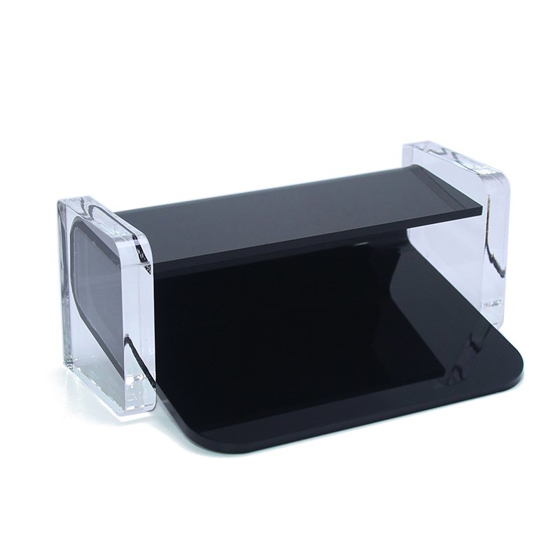 Black Clear Desk Shelf Pen Box Storage Display Stand Place Acrylic Plastic Desktop Office Business Acrylic Card Holder Gifts
