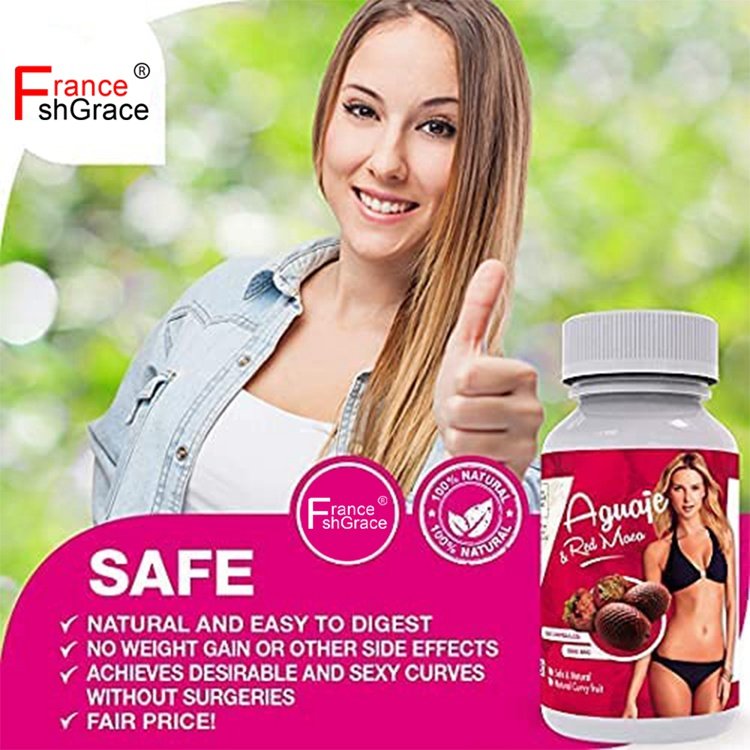 Aguaje Red Maea 100 Capsules Health Benefits Natural Curvy Fruit Safe Natural Capsules