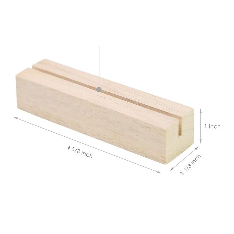 Modern Sign Holders for Acrylic Wood Table Number Display Stands Place Card wood display stand base