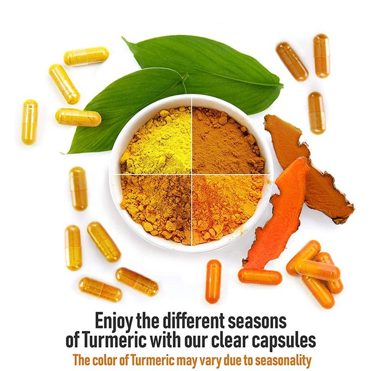 60 Vegetarian Capsules Curcumin Natural Dietary Supplement 100% Natural,Gmo,Gluten,Dairy Free