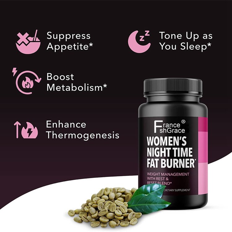 Night Time Fat Burner Ultimate Appetite Suppressant Weight Loss Pills for Women