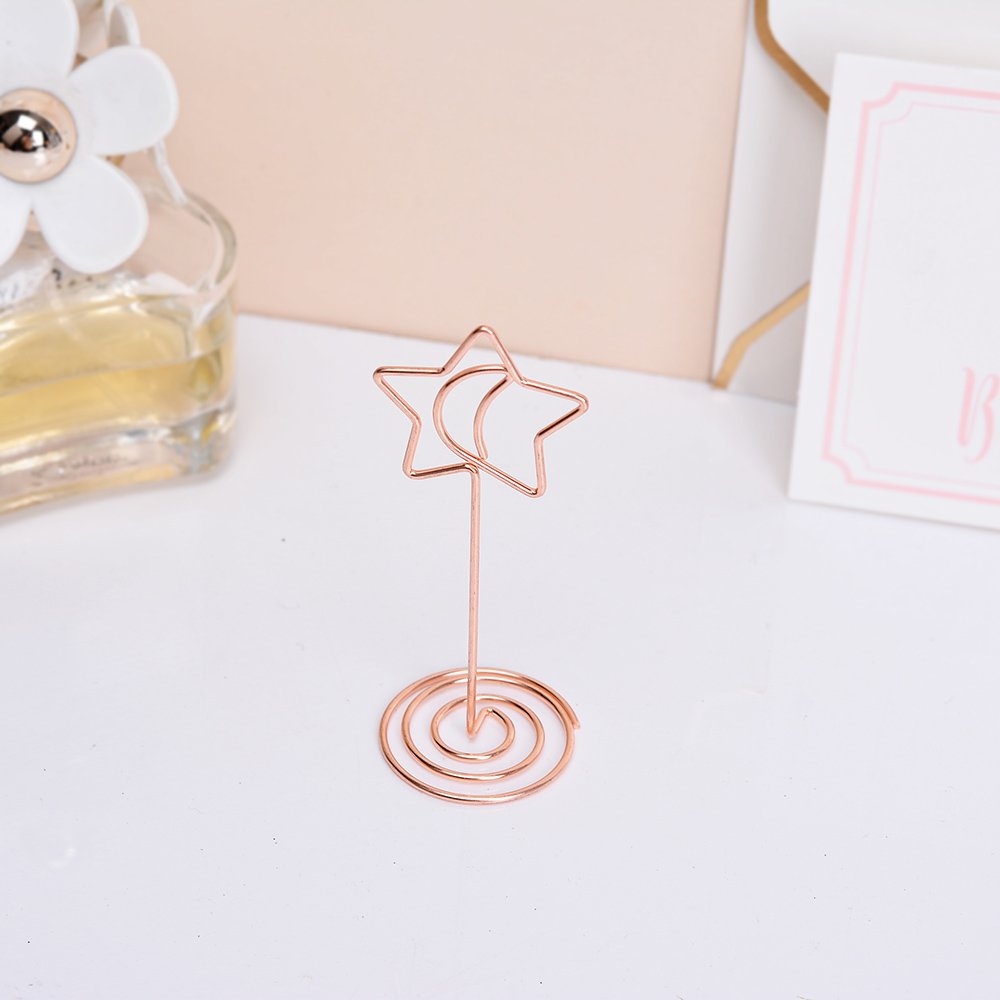 Factory selling heart shape craft wire clip card photo memo holder clips metal clamp clay clip for cake Accessories decoration