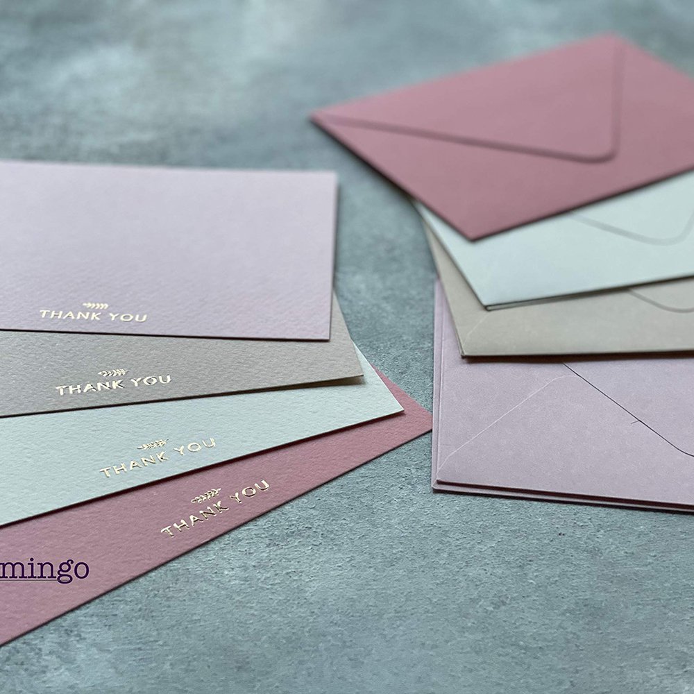 Custom Personalized Luxury Wedding Exclusive Writing Postcard Gift Greeting card Thank You card For Small Business With Envelope