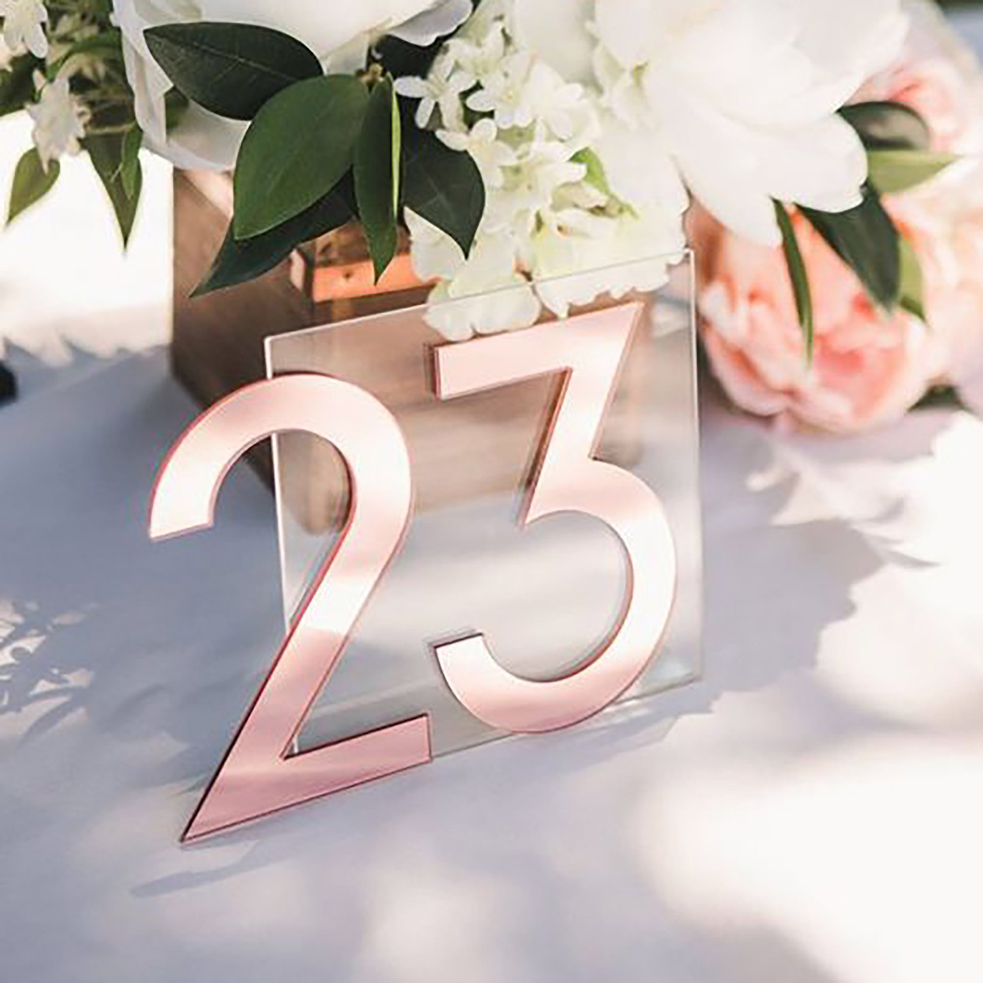 Standing table number table letters numbers in Dining Application