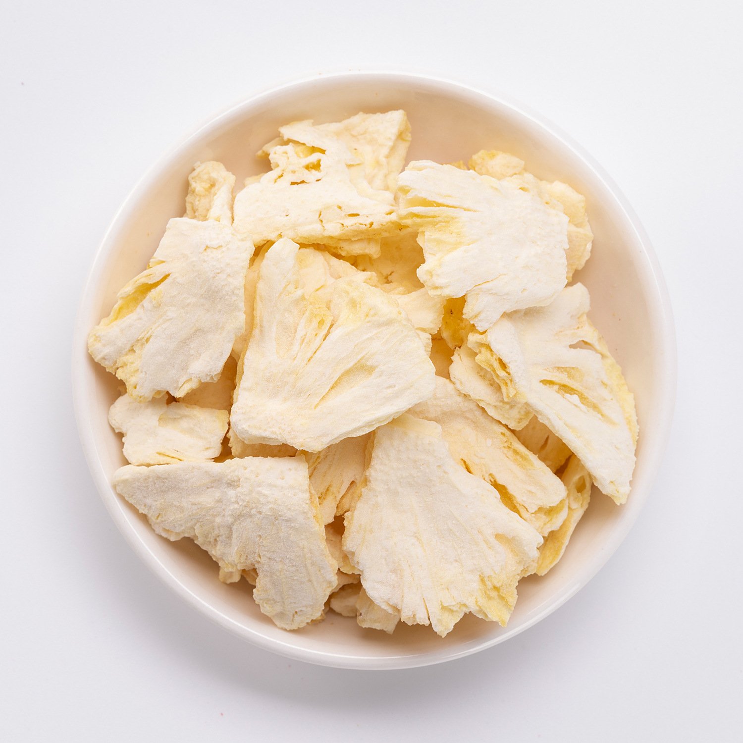 China Supplies Wholesale Price 100% Natural Delicious Dry Fruit Pineapple Chunks Freeze-Dried Pineapple