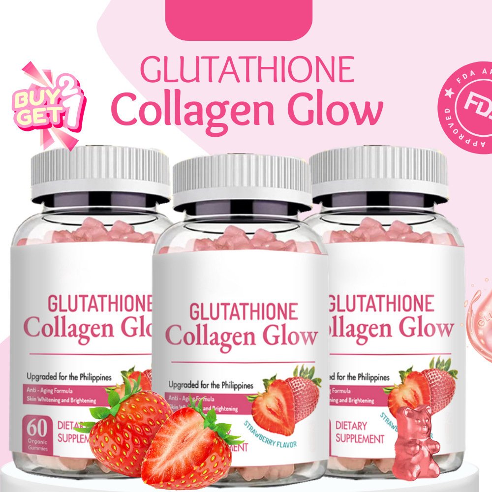 Collagen Glow Skin Whitening Gummy Helps Maintain Healthy Nails Plus Collagen Skin Protect Cells from Damge Collagen Supplement