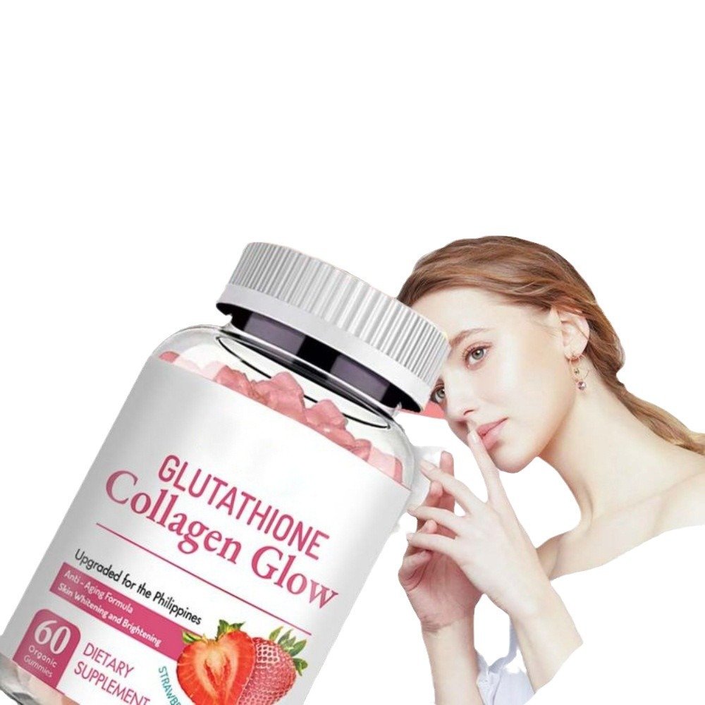 Collagen Glow Skin Whitening Gummy Helps Maintain Healthy Nails Plus Collagen Skin Protect Cells from Damge Collagen Supplement