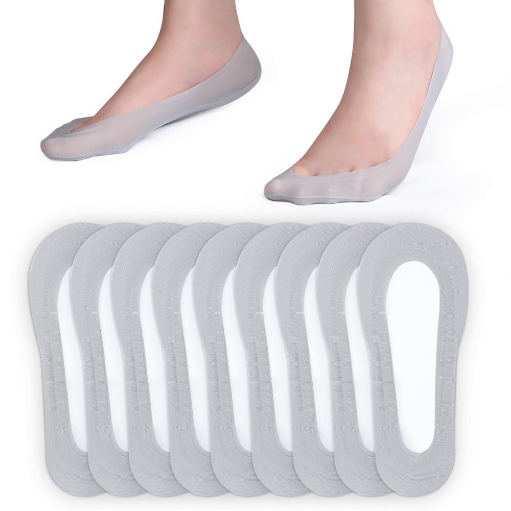 No Show Sock Women Low Cut Liner Sock for Flats Non Slip Cotton Nylon Hidden Sock
