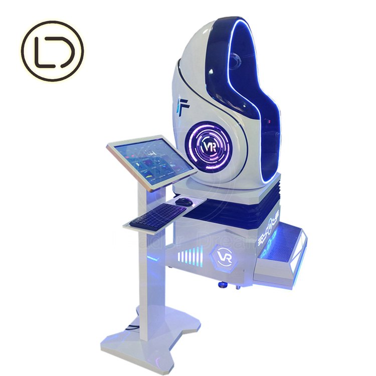 LeaderDream Manufacturer 9d VR Game Coin Operated VR Simulator Machine Software Card Insertion Function card head can be Swiped