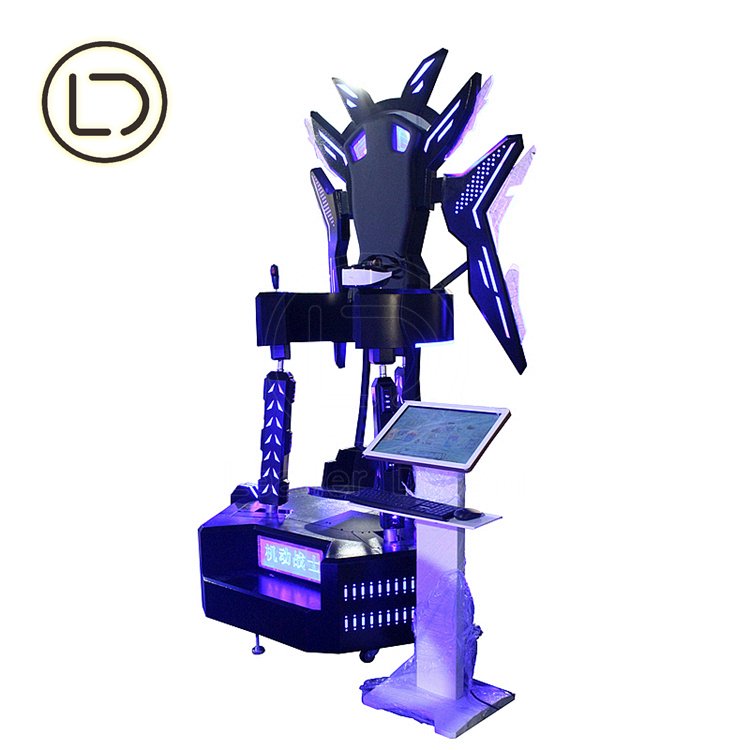 LeaderDream Manufacturer 9d VR Game Coin Operated VR Simulator Machine Software Card Insertion Function card head can be Swiped
