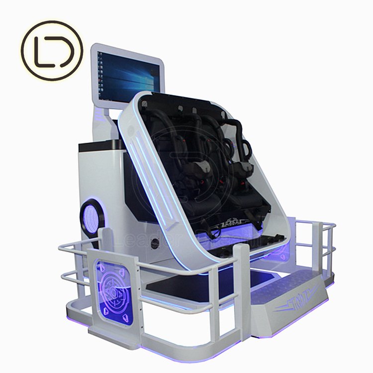 LeaderDream Manufacturer 9d VR Game Coin Operated VR Simulator Machine Software Card Insertion Function card head can be Swiped
