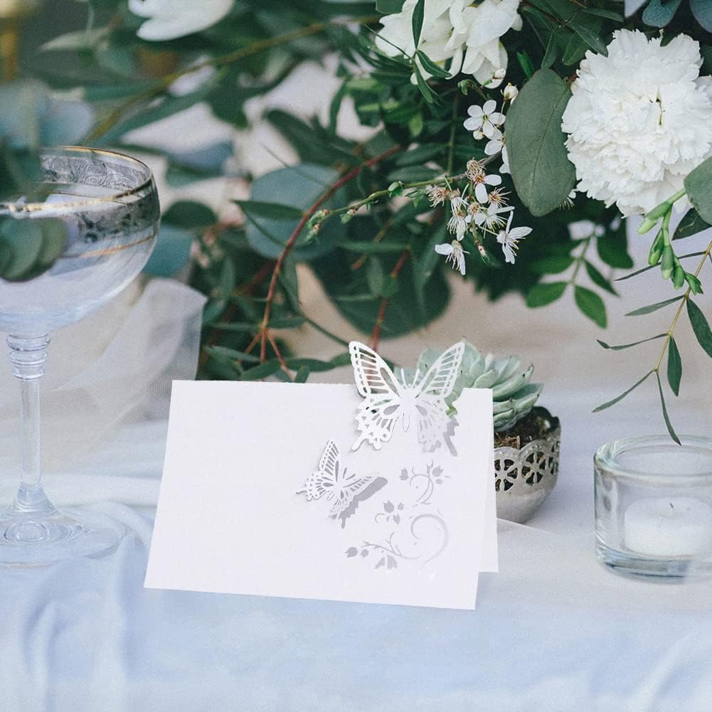 Hollow Butterfly Table Place Name Place Cards for Table Setting Seating Place Cards Banquet Seat Cards