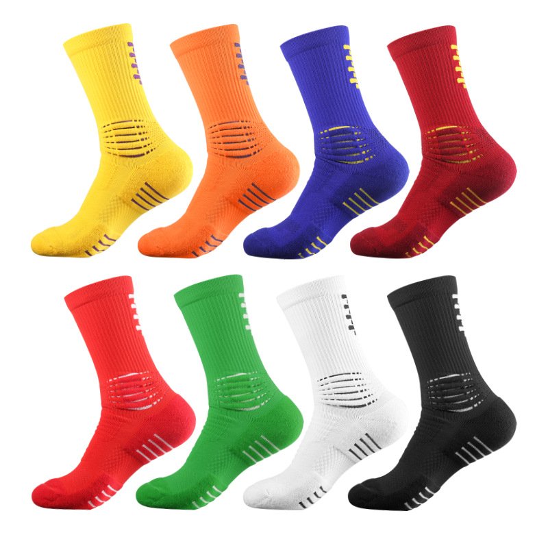 Sport Calf Compression Athletic Socks For Mens and Women Running And Warm Cushion Padded Training Football Sock