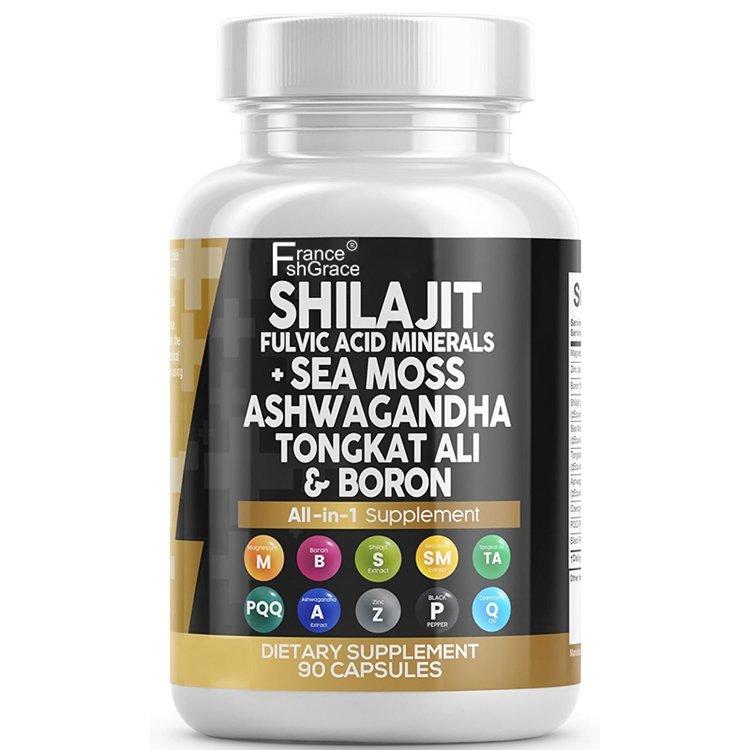 Pure Shilajit Supplement Alt to Shilajit Resin Fulvic Acid & Trace Minerals Shilajit Capsules for Men
