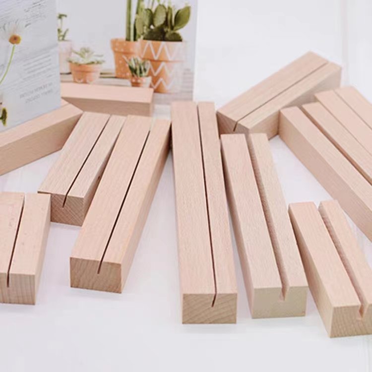 A4 A5 Acrylic Wood Sign Table Card Holder Postcard Photo Picture Display Stand Wooden Menu Card Holder