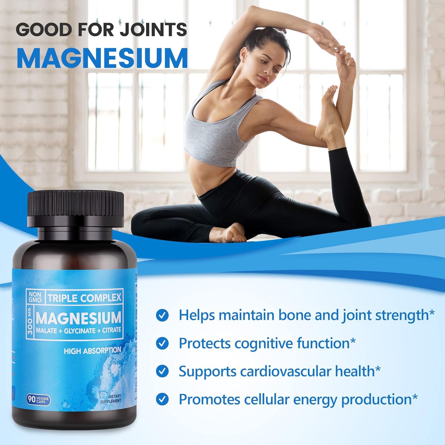Wholesale Triple Magnesium Capsules in Stock Hot Selling Triple Magnesium Capsules magnesium glycinate capsule