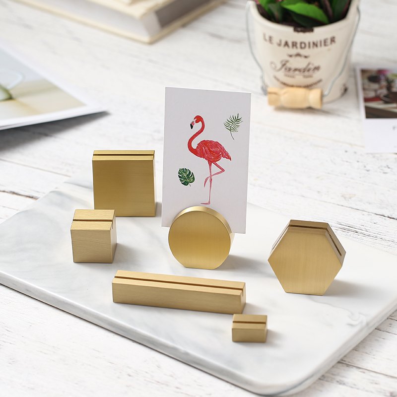 Brass Business Card Holder Customized Business Card Case Desktop Business Desk Creative Decoration Card Holder