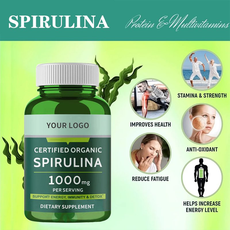 Organic Chlorella Spirulina Powder Tablet Powder Capsule Bulk Usda Organic Spirulina And Chlorella Capsules