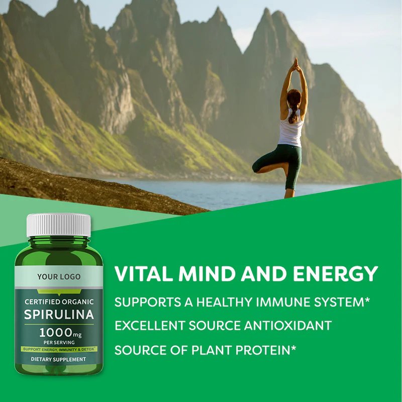 Organic Chlorella Spirulina Powder Tablet Powder Capsule Bulk Usda Organic Spirulina And Chlorella Capsules
