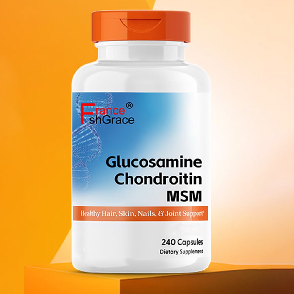 Health Care Glucosamine Chondroitin Capsules, Supports Healthy Joint Structure, 240 capsules for reducing joint discomfort