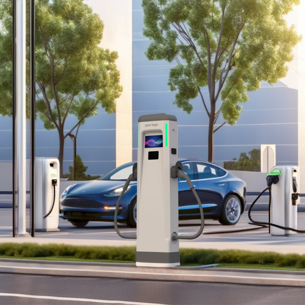 New Condition 100kW DC Fast Charger Floor Mounted Electric Vehicle Charging Station CCS2 CHAdeMO Interface Standards Home Use