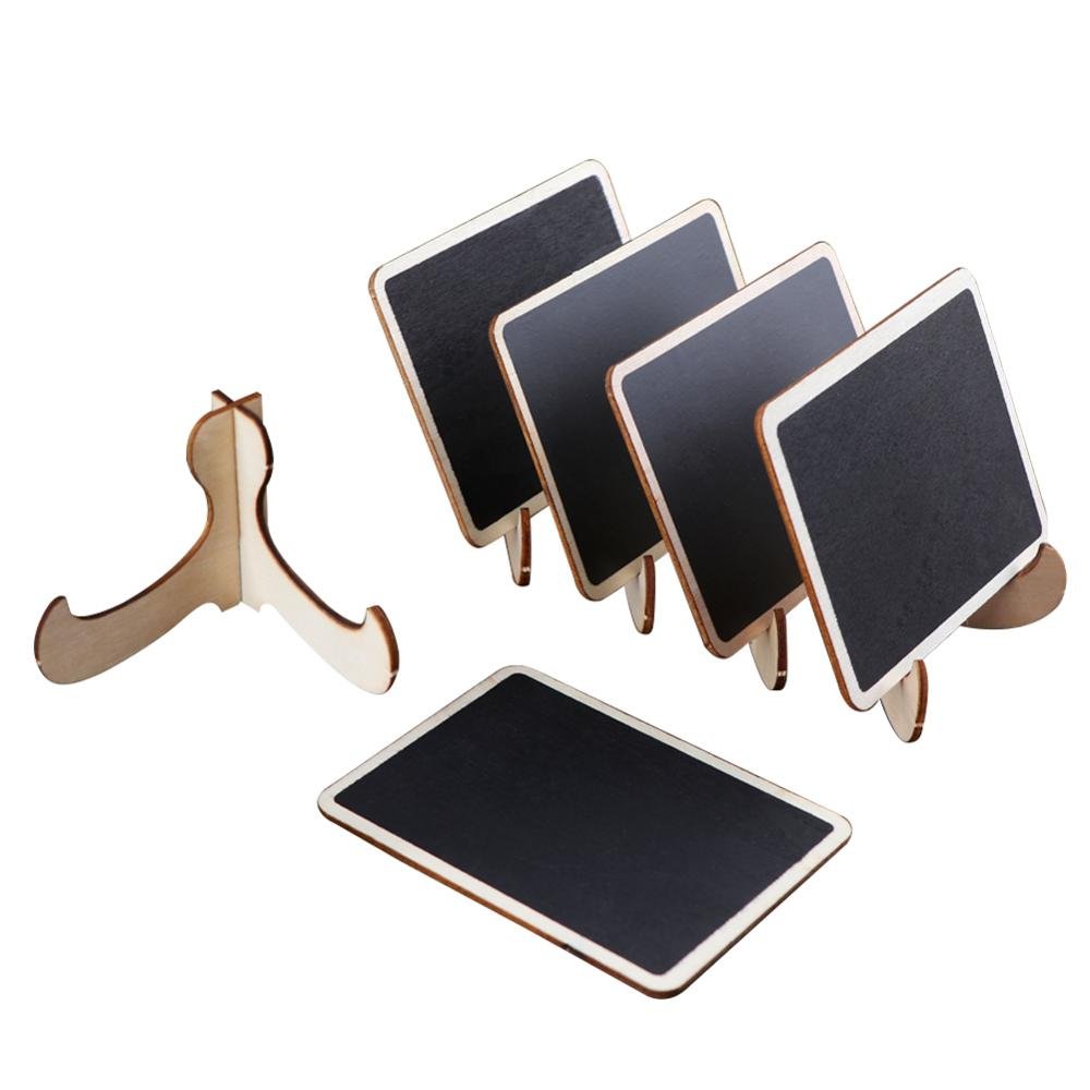 OurWarm 10pcs Chalkboard Wedding Signs Place Cards Wedding Table Numbers Card Holder for Communion Souvenirs