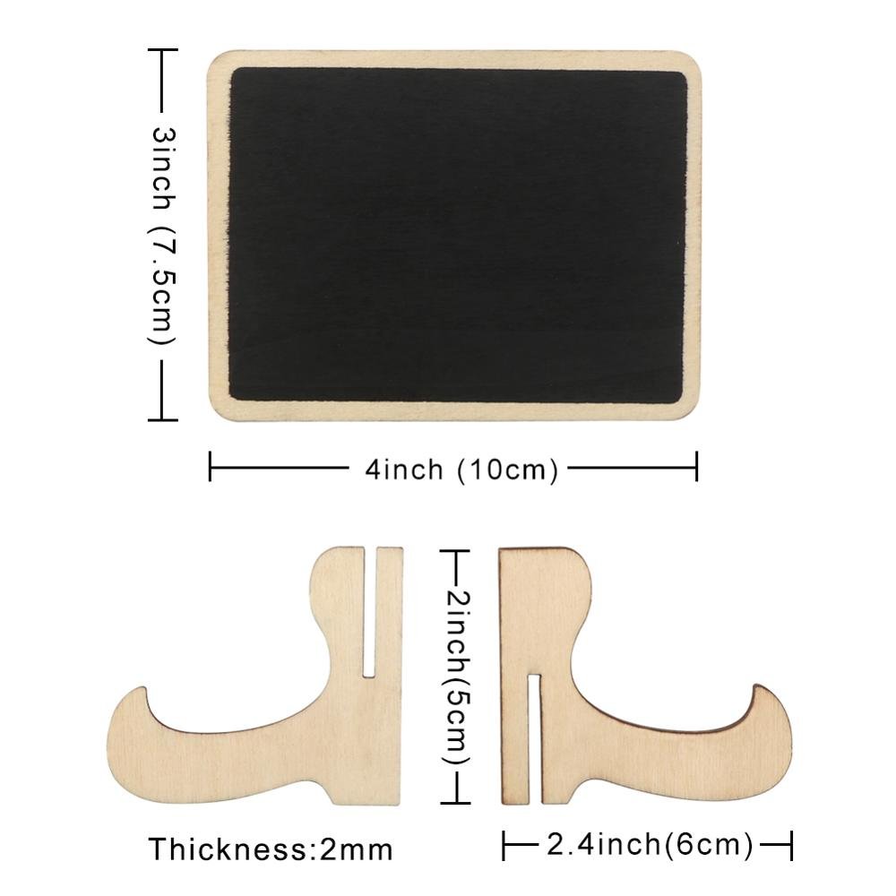 OurWarm 10pcs Chalkboard Wedding Signs Place Cards Wedding Table Numbers Card Holder for Communion Souvenirs