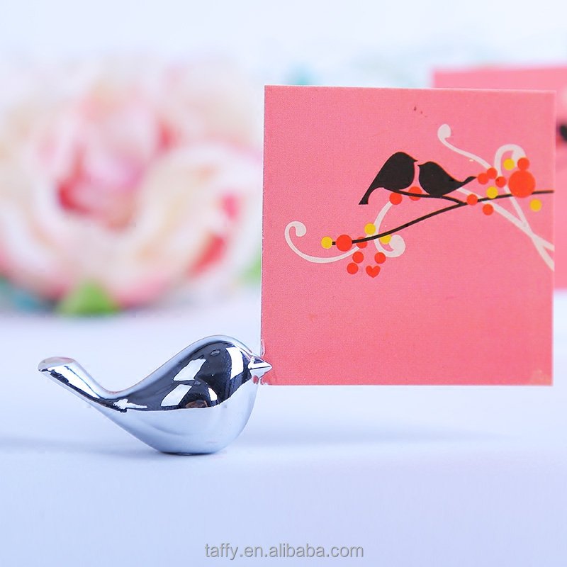 2017 new wedding party table decorations supplies lovebirds love bird name table number photo holders place card holder