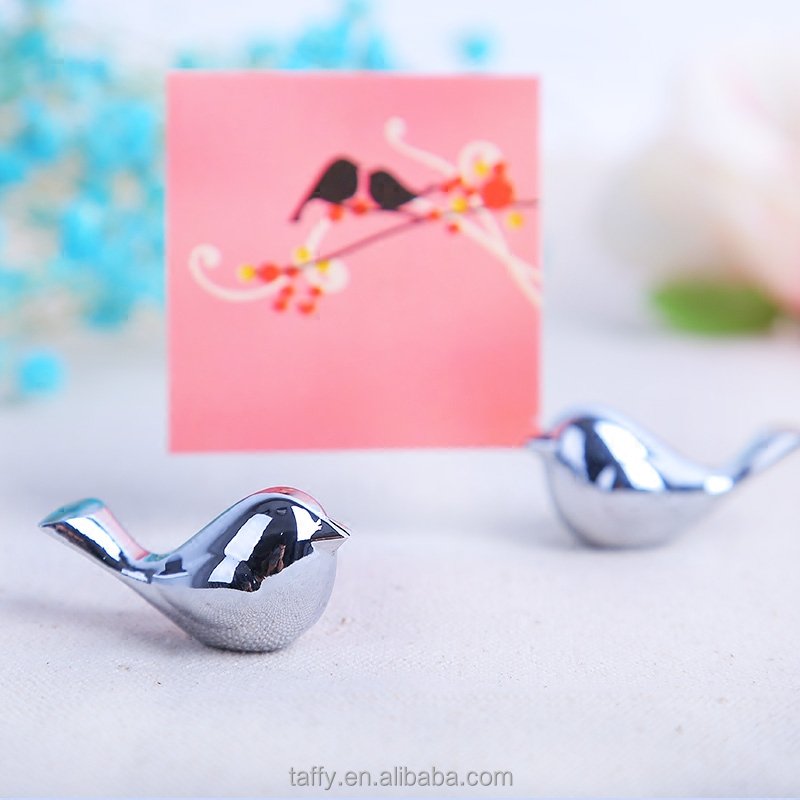 2017 new wedding party table decorations supplies lovebirds love bird name table number photo holders place card holder