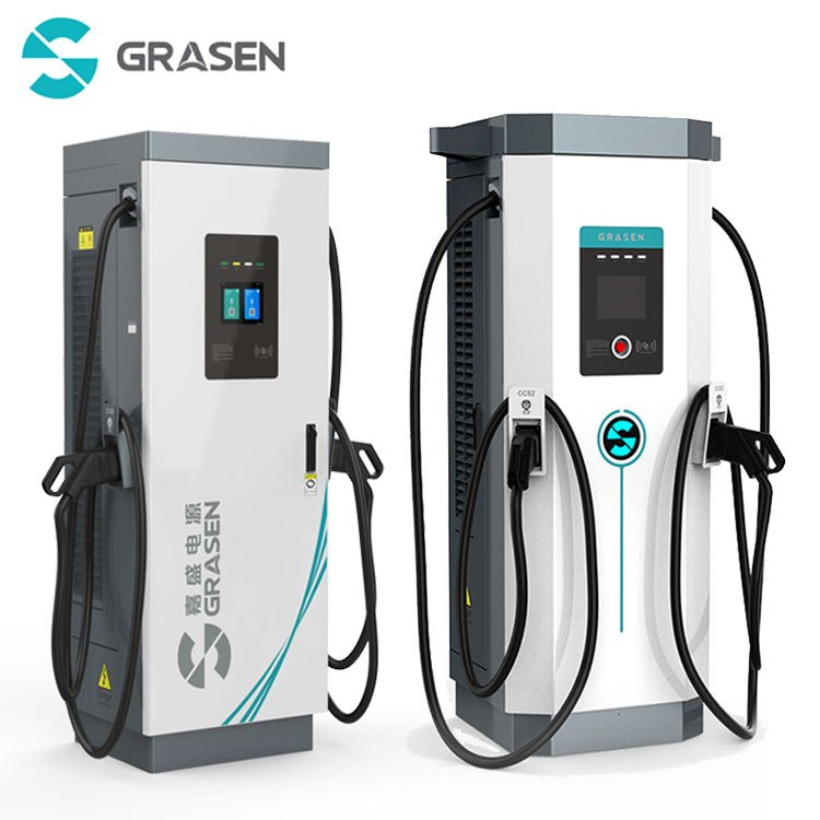 OEM EV Fast Charging 60-200kW DC Electric Car Charging Point CCS2 GBT Commercial OCPP Charging Station with POS Credit card