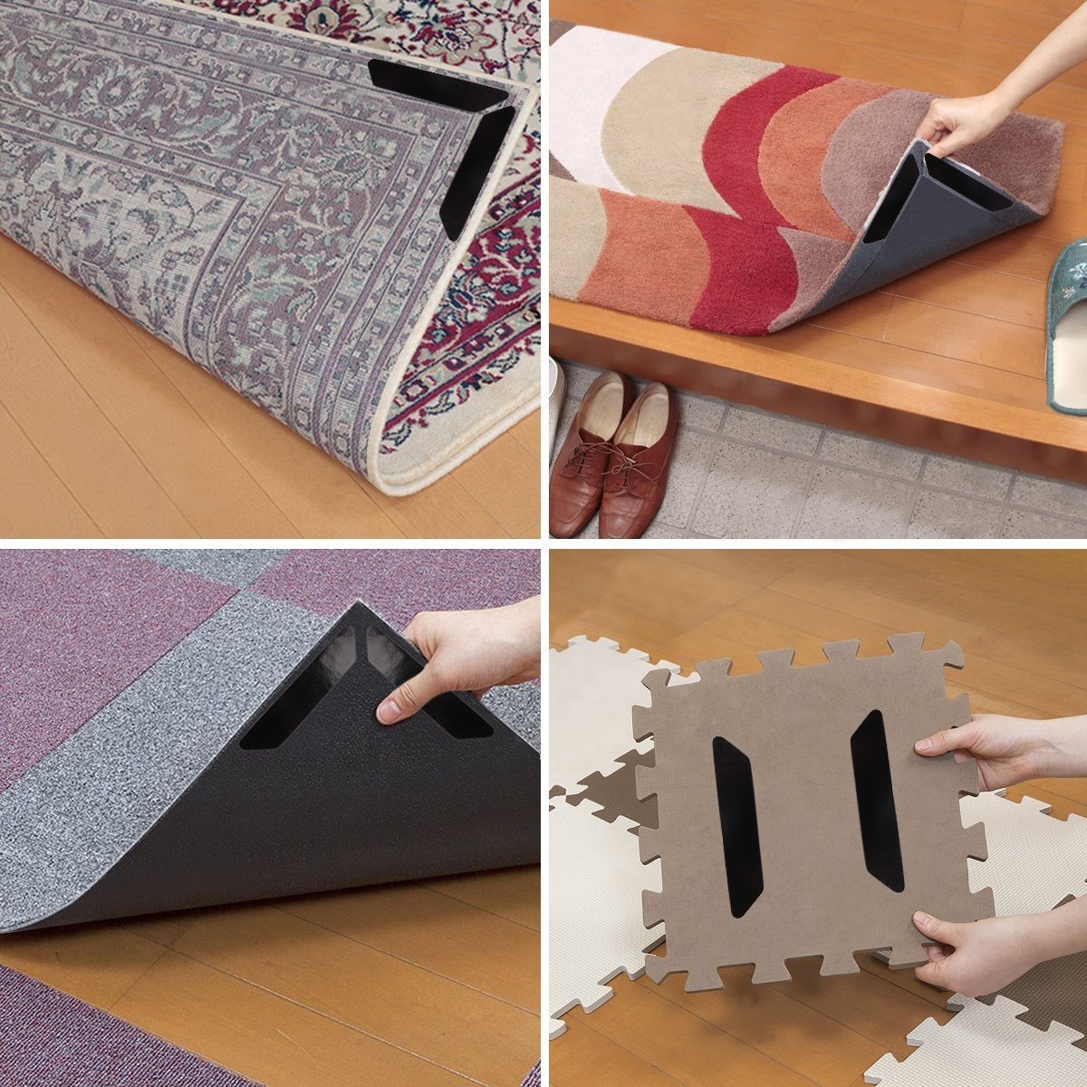 Removable Non Slip Anti Curling Carpet Rug Gripper To Keep Carpet In Place