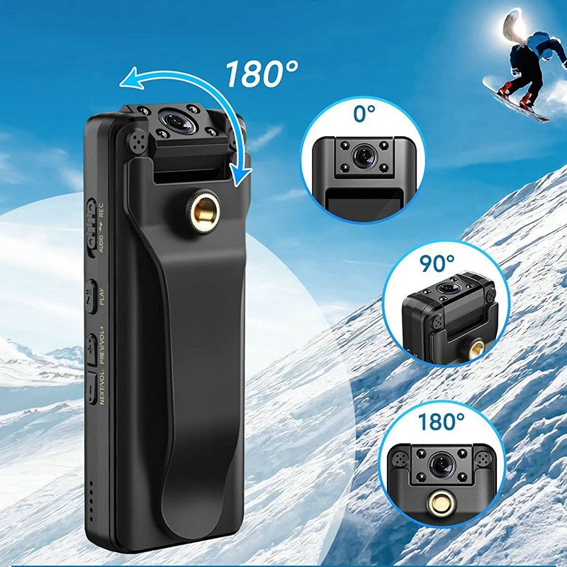 Mini Wide-Angle Lens Digital Magnetic IP Camera 1080P HD Loop Recording Night Vision Portable PC Cam Surveillance Camcorder