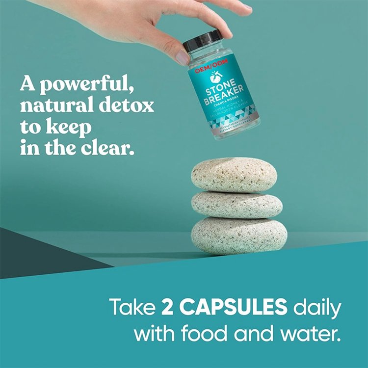 120 Vegetarian Soft Capsules with Celery Seed Extract Stone Breaker Chanca Piedra Dissolver Kidney Cleanse & Gallbladder Formula