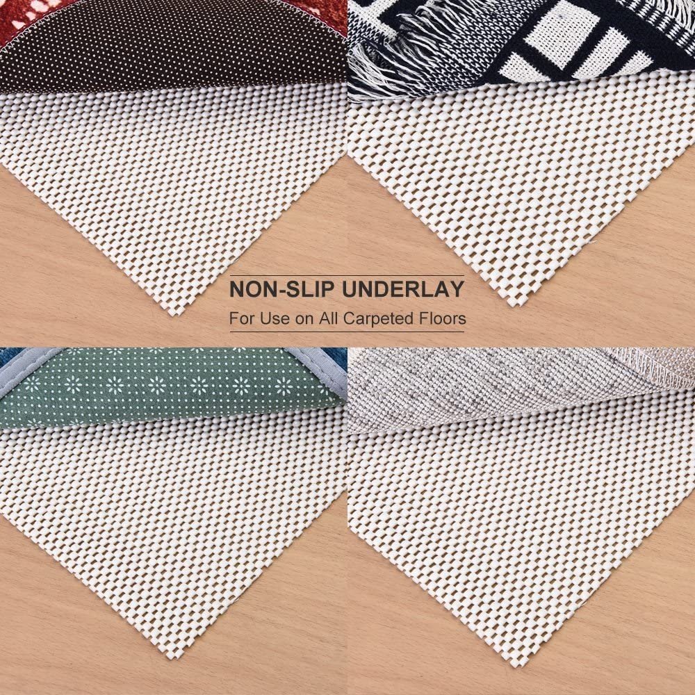 PVC Anti-slip Area Rug Gripper Mat Carpet Underlay Cushioned Pad Mildew Resistant Non Slip Rug Pad
