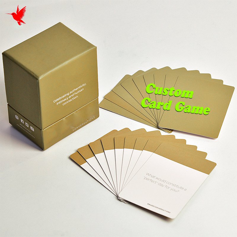 Custom Printing Service Paper Portable Affirmation Cards Square Custom Adult Playing Cards Game For Friends And Groups